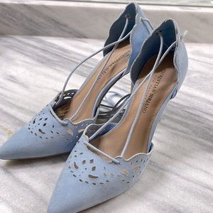 Light blue Christian siriano heels, size 8 1/2